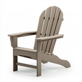 Adirondackstuhl 83 x 75 x 98 cm Kunststoff Taupe für Garten mit Armlehnen