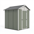 Metallgerätehaus 213 x 127 x 185 cm Grün für Garten mit Satteldach