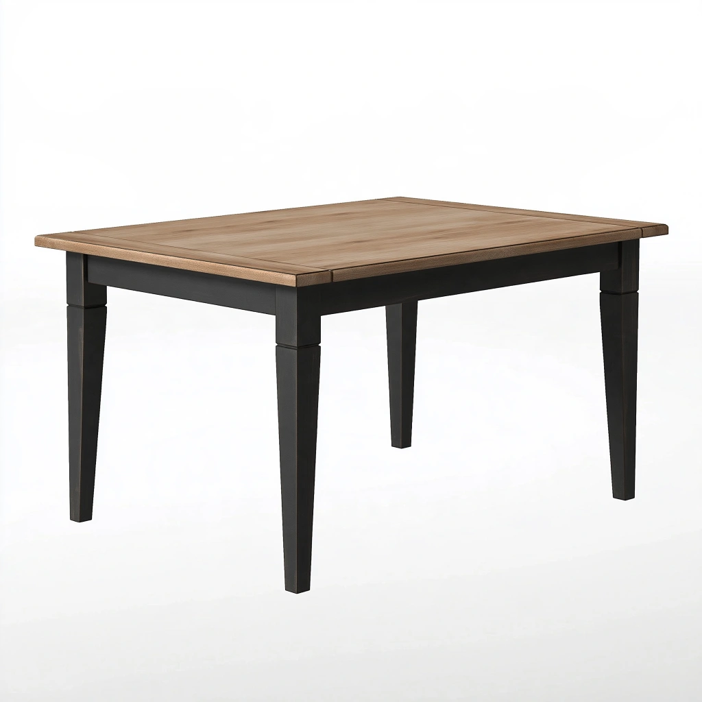 Esstisch 140 x 80 cm Holz Schwarz rechteckig moderner Stil