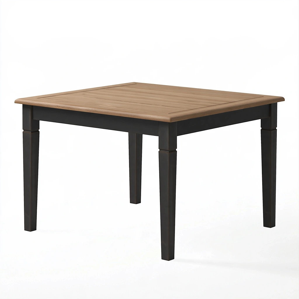 Esstisch 140 x 80 x 75 cm Holz Braun Schwarz rechteckig im klassischen Stil